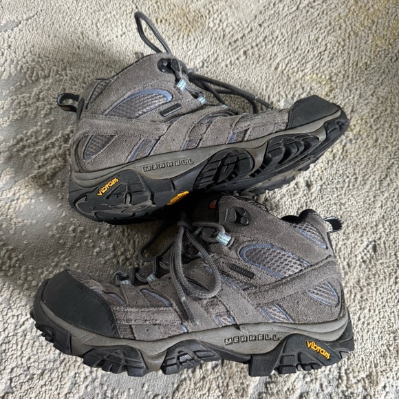 Merrell Moab 2 Hiking boots shoes Gray Waterproof J06054 size 7.5 - Picture 4 of 12